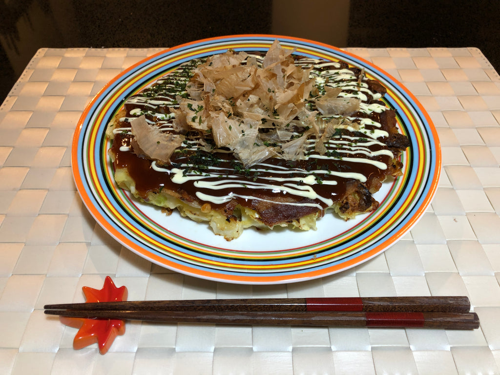 Okonomiyaki - japansk madpandekage