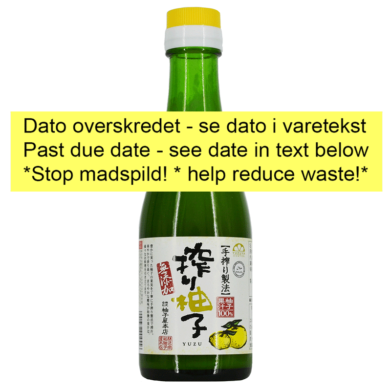 Yuzuya Honten Shibori Yuzusu - yuzu-saft - 200 ml *stop madspild*