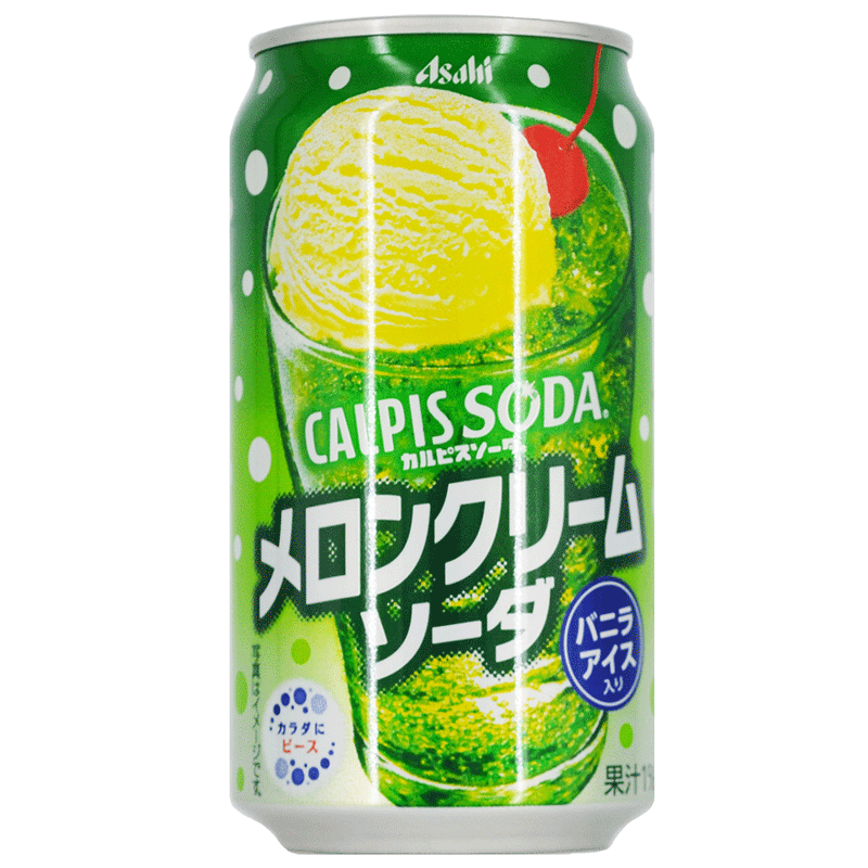 Calpis Melon Cream Soda Sodavand - 350 ml