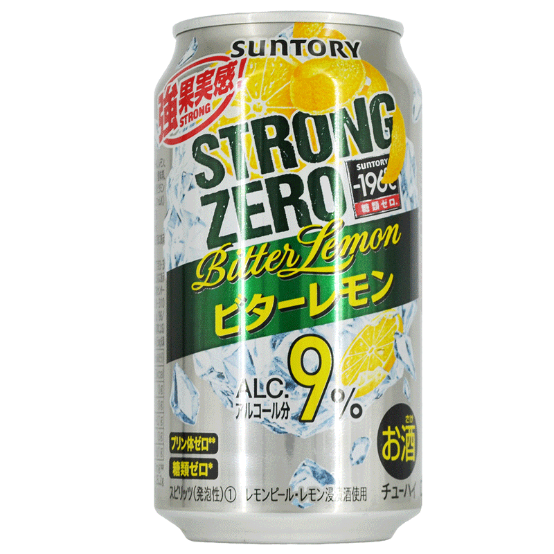 Suntory Strong Zero Bitter Lemon Chu-hai alcohol soda - 350 ml