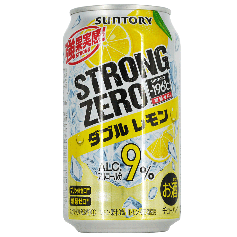 Suntory Strong Zero Double Lemon Chu-hai alcohol soda - 350 ml