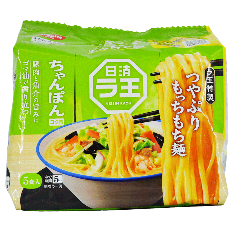 Raoh Chan-pon Instant Noodles - 5 x 91 gr (5 servings)