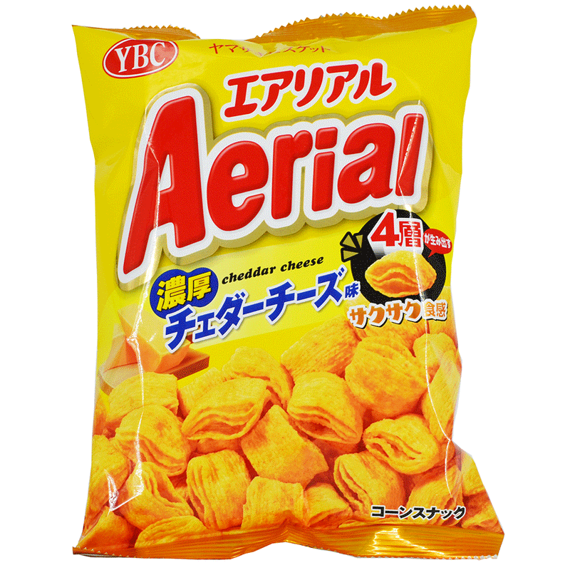 Aerial Rich Cheddar Cheese - crispy corn chips with cheese - 65 gr