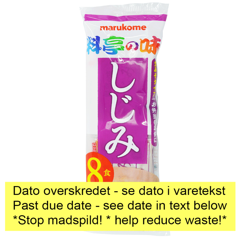 Ryotei no Aji Fresh Miso Soup Shijimi - misosuppe med muslinger - 8 portioner *stop madspild*