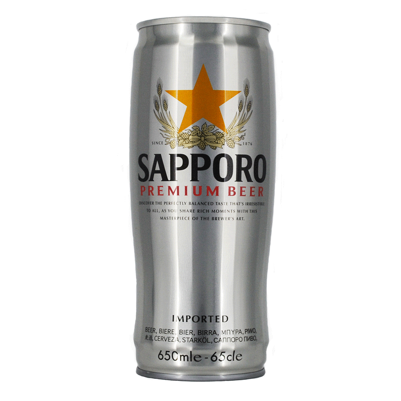 Sapporo Silver Can Øl - 650 ml
