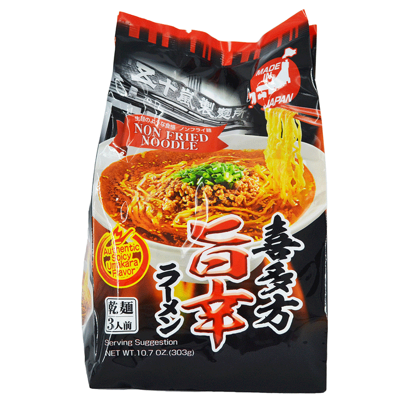 Igarashi Vegan Kitakata Uma-kara Spicy Ramen - 303 gr (3 servings)