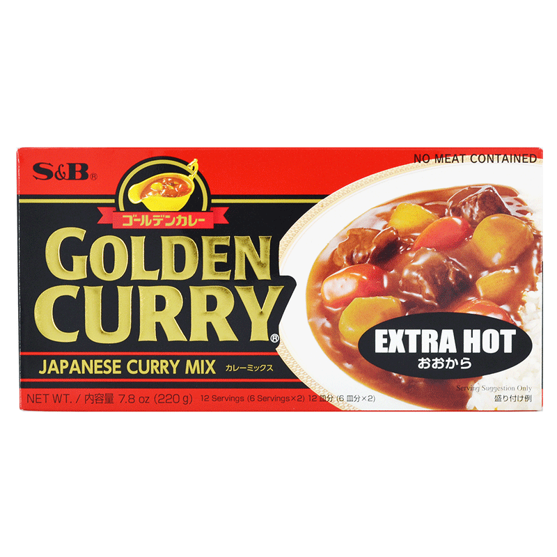 S&B Golden Curry Extra Hot - 220 gr