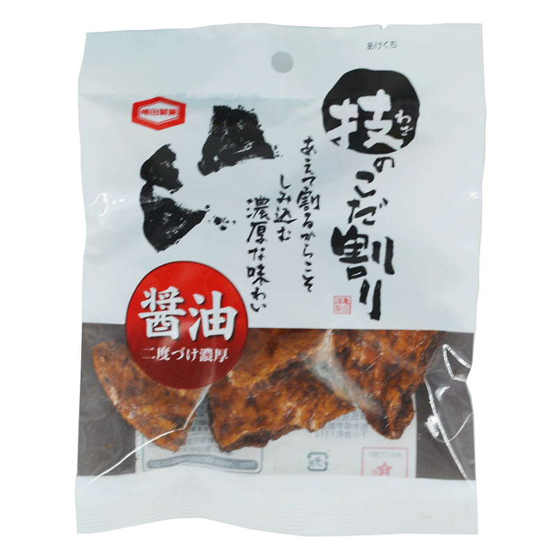 Waza no kodawari shoyu - hard rice crackers with soy flavor - 40 gr