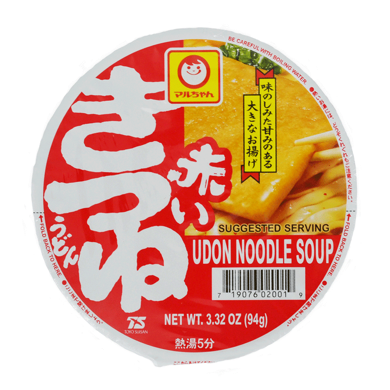 Maruchan Akai Kitsune Udon - Instant Nudler m. dybstegt tofu - 96 gr